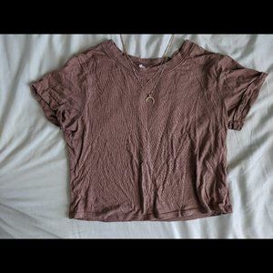 Tan Crop Top